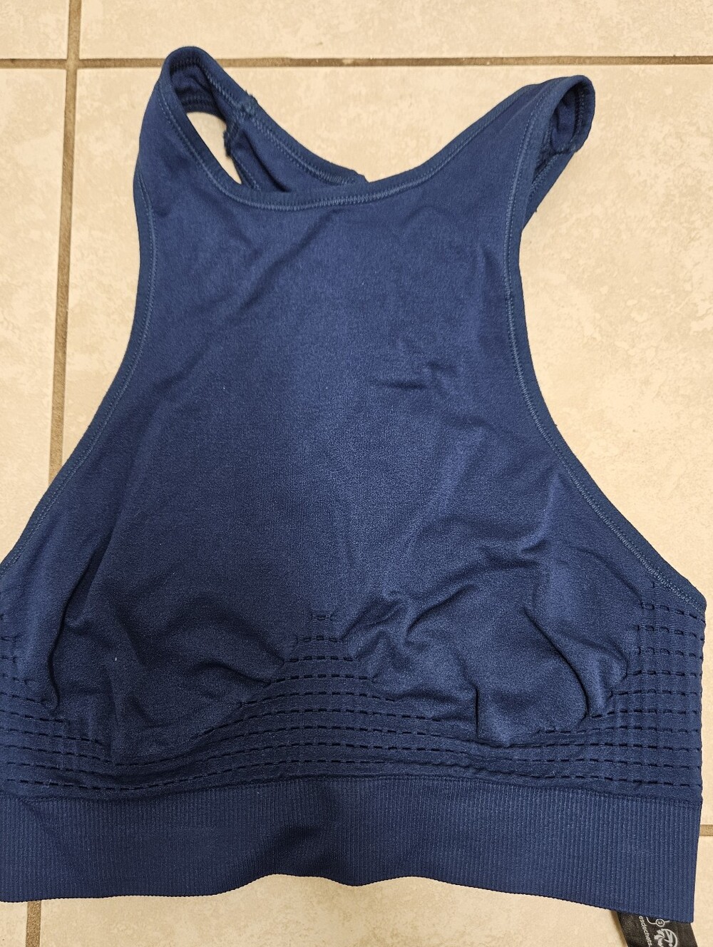 Sweaty Betty Stamina Longline Navy Blue Sports Bra